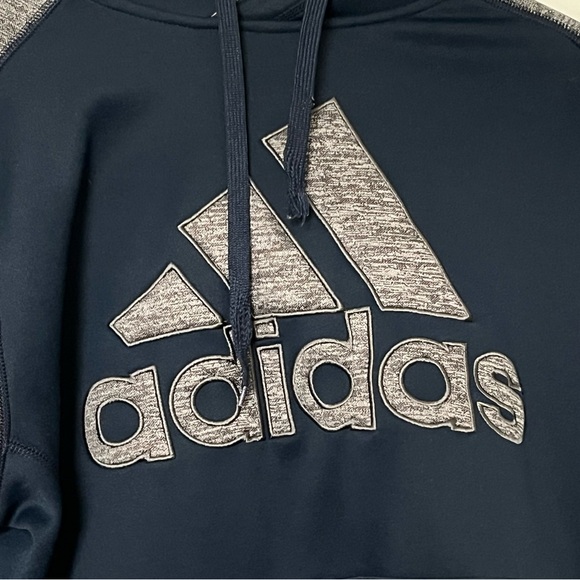 Adidas blue hoodie size M medium - Picture 2 of 9